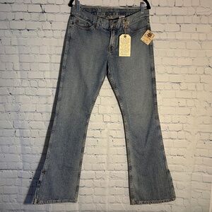 Vintage Y2K Lucky Brand Crossover Jean Women Split Leg Flare sz 8/29
